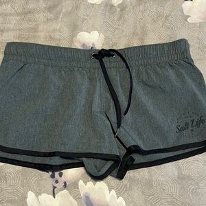 Salt Life Women's Charcoal Athletic Shorts